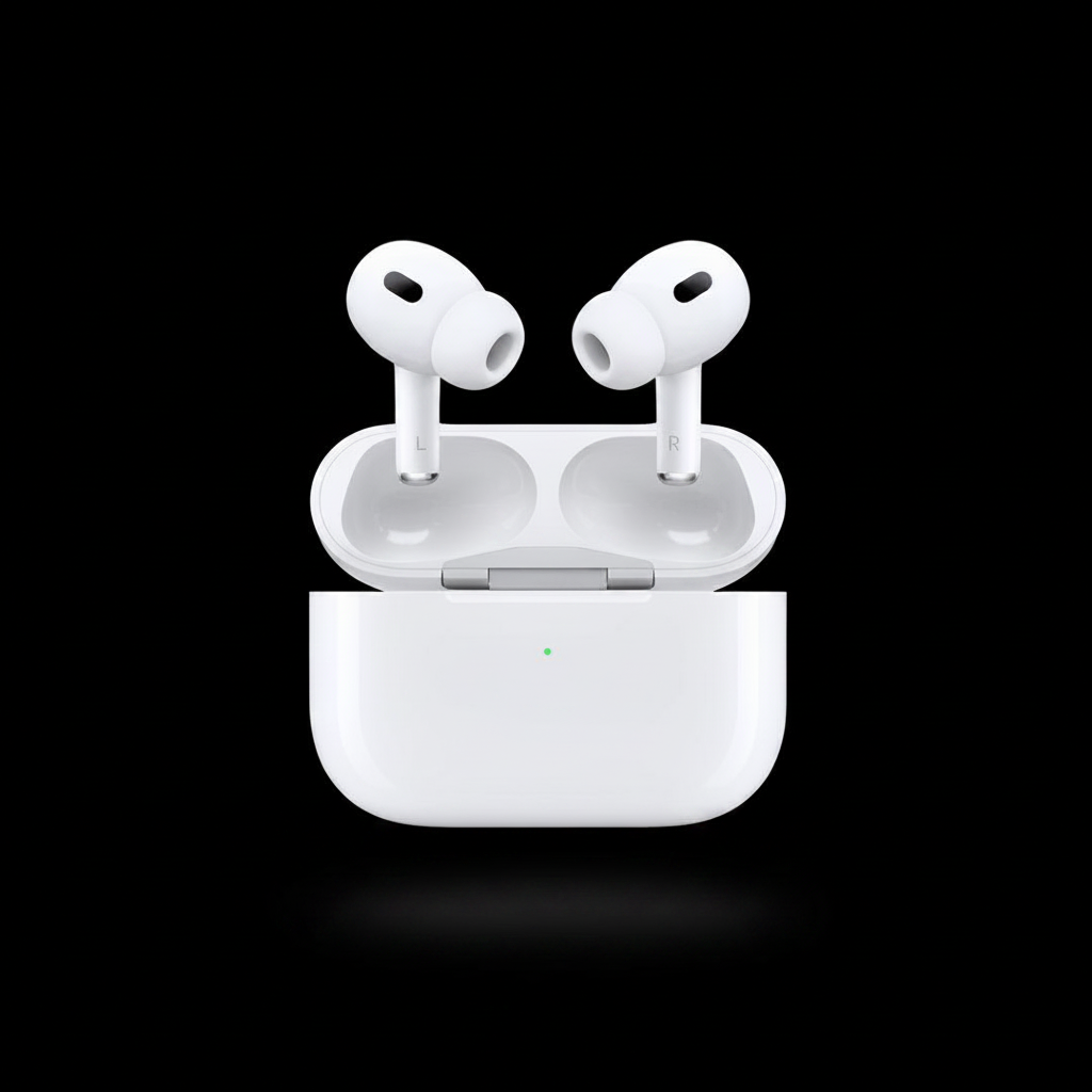 AirPods Pro Black Background Clean