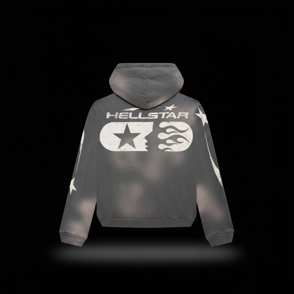 Hellstar Hoodie Black Background